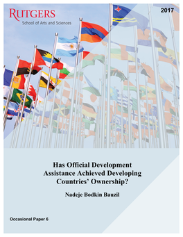 Has Official Development Assistance Achieved Developing Countries' Ownership?