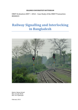 Railway Signalling and Interlocking in Bangladesh