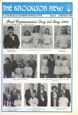 ST. COLMCILLE's PARISH NEWSLETTER Issue 6 APR/MAY 1993