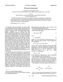 Phi Meson in Dense Matter