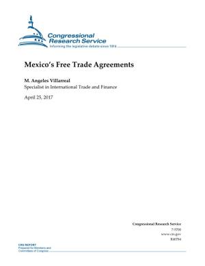 Mexico's Free Trade Agreements