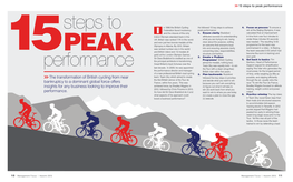 15 Steps to Peak Performance
