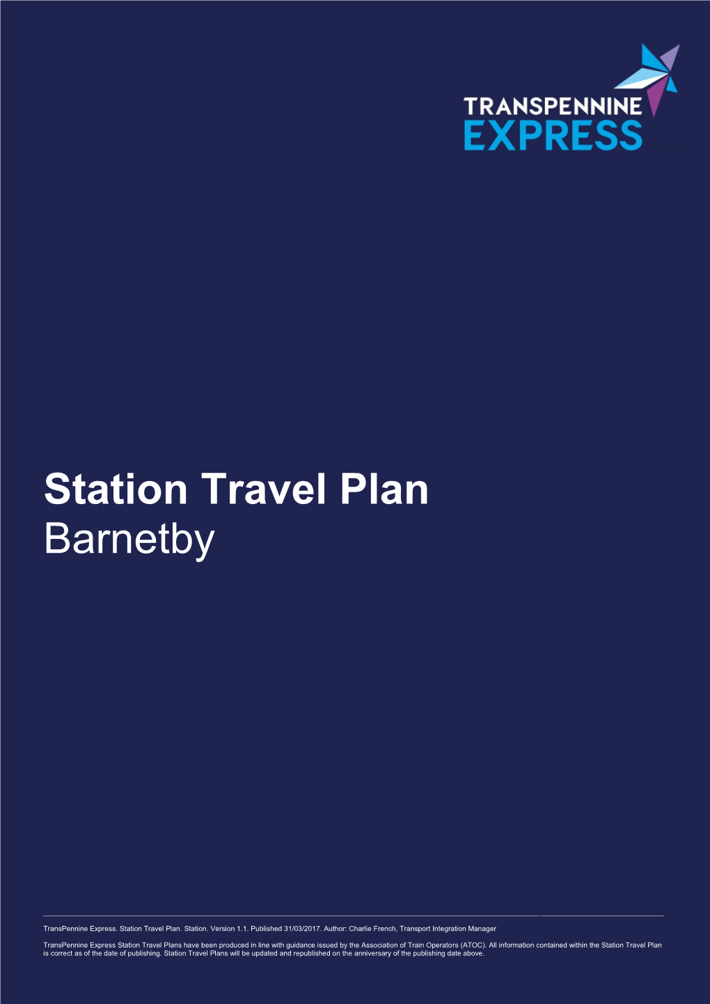 Station Travel Plan Barnetby