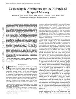 Neuromorphic Architecture for the Hierarchical Temporal Memory Abdullah M