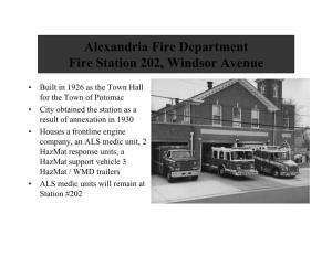 Alexandria Fire Department Fire Station 202, Windsor Avenue