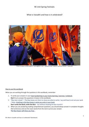 RE Unit Spring Festivals: What Is Vaisakhi and How Is It Celebrated?