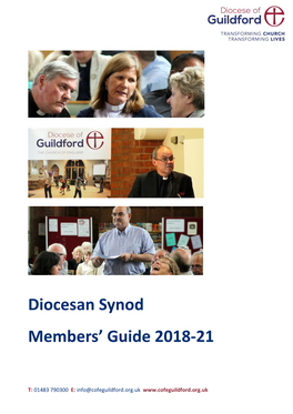 Diocesan Synod Members' Guide 2018-21