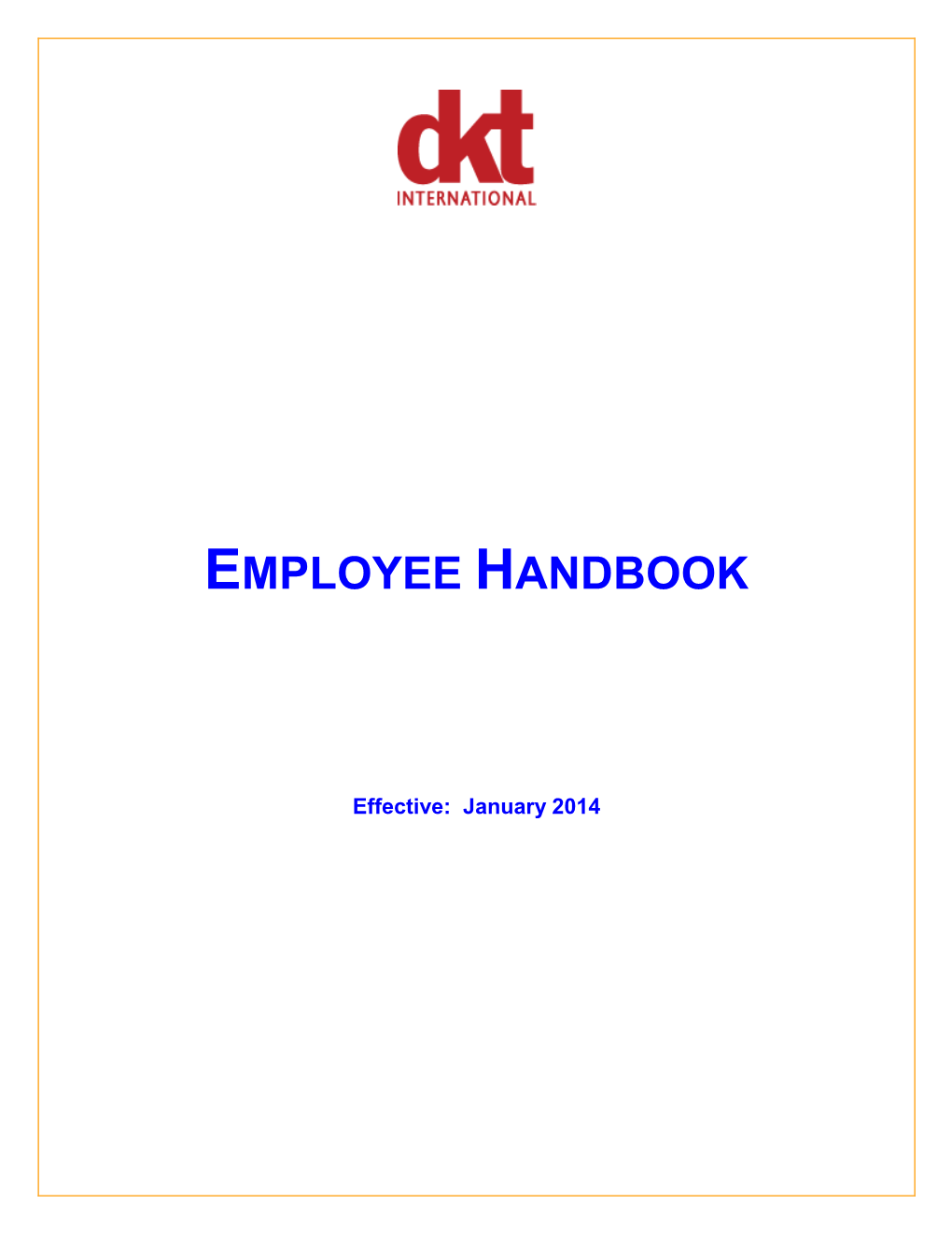 Employee Handbook