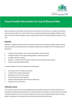Sexual Health Information for Gay & Bisexual
