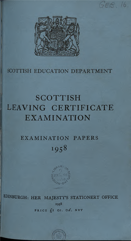 [ SCOTTISH J LEAVING CERTIFICATE EXAMINATION