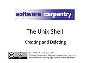 The Unix Shell