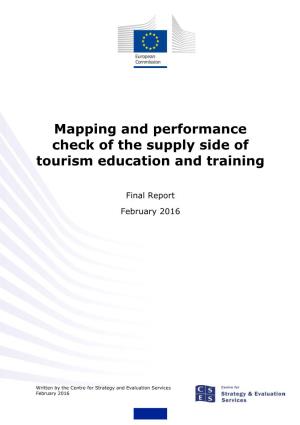 Mapping and Performance Check of the Supply Side of Tourism Education and Training