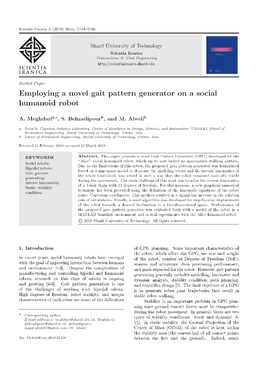 Employing a Novel Gait Pattern Generator on a Social Humanoid Robot