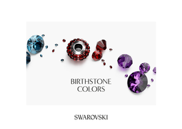 Swarovski Birthstone Colors