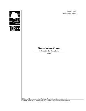 Greenhouse Gases a Report to the Commission Draft