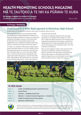 Health Promoting Schools Magazine, Term 2 2017