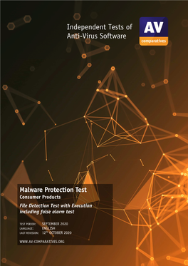 Consumer Malware Protection Test September 2020