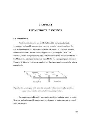 Chapter 5 the Microstrip Antenna