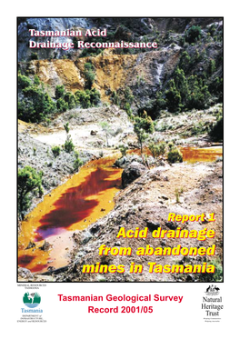 Tasmanian Geological Survey: Acid Mine Drainage