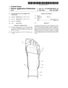 Patent Application Publication (10) Pub. No.: US 2013/0276331 A1 Steel (43) Pub