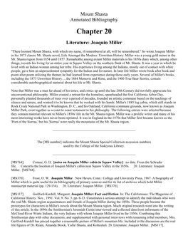 Chapter 20: Literature: Joaquin Miller