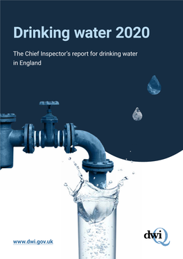 The Chief Inspector's Report for Drinking Water in England