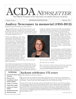 ACDA Newsletter (2013