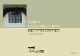 Syston Conservation Area Appraisal