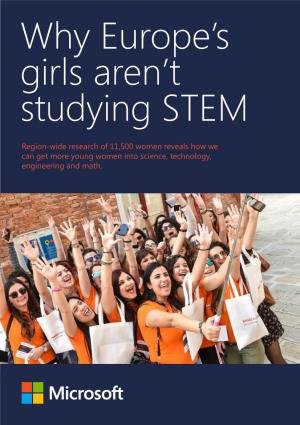 Region-Wide Research of 11,500 Women Reveals How We Can Get More Young Women Into Science, Technology, Engineering and Math