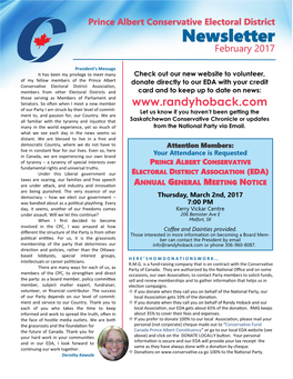 Newsletter February 2017