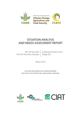 Situation Analysis and Needs Assessment Report 1