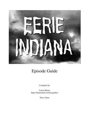 Eerie Indianaepisode Guide