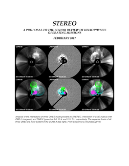 STEREO 2017 Senior Review Proposal