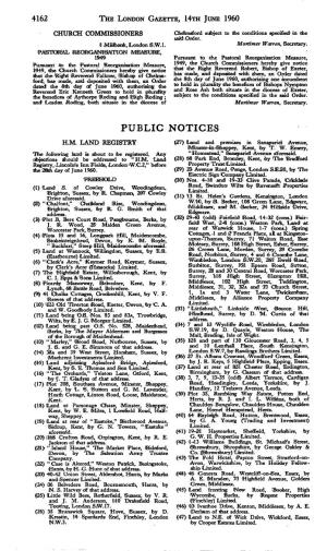 Public Notices H.M
