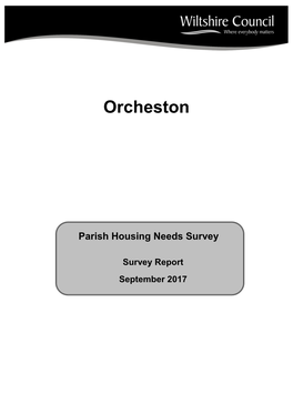 Orcheston Parish Survey Report