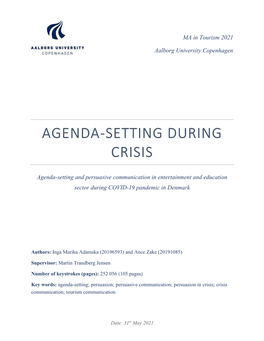 Agenda-Setting During Crisis