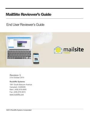 9.1 Mailsite Reviewer's Guide