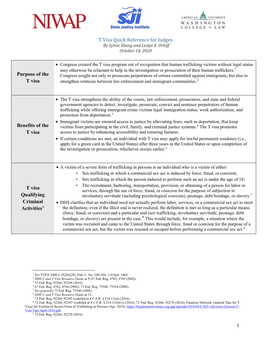 T Visa Quick Reference Guide 10.14.2020