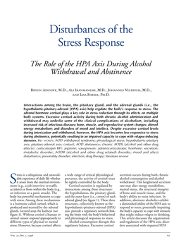 Disturbances of the Stress Response