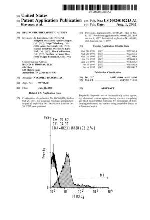 (12) Patent Application Publication (10) Pub. No.: US 2002/0102215 A1 100 Ol
