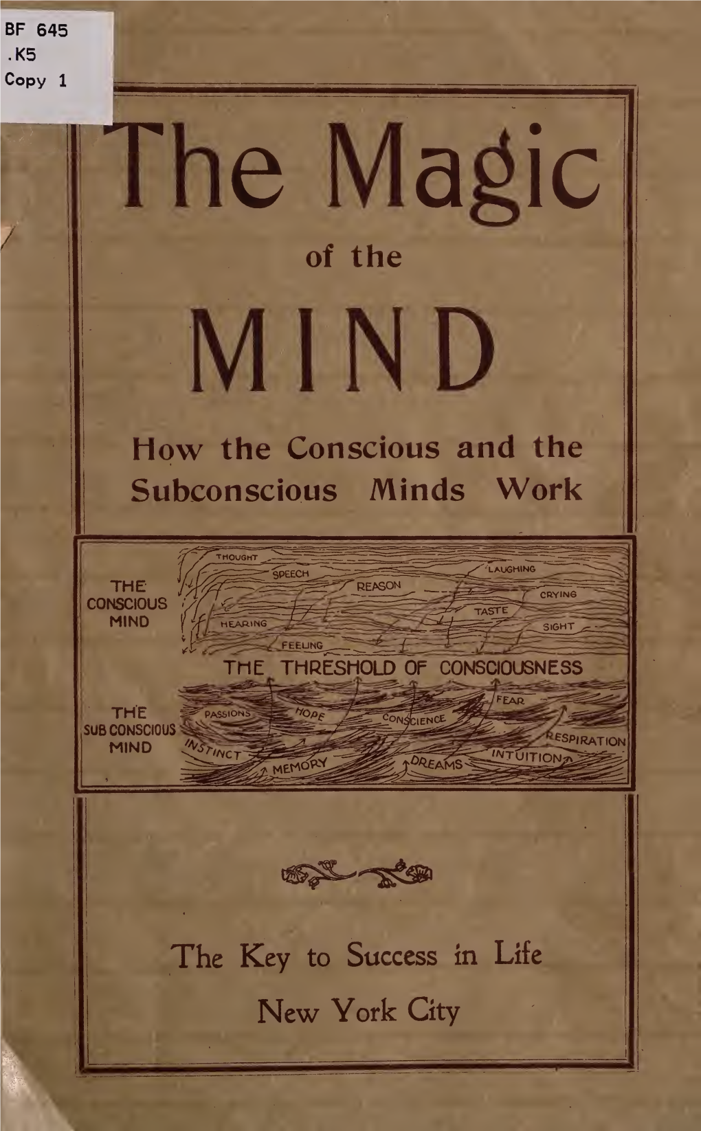 The Magic of the Mind;How the Conscious and the Subconscious Minds Work