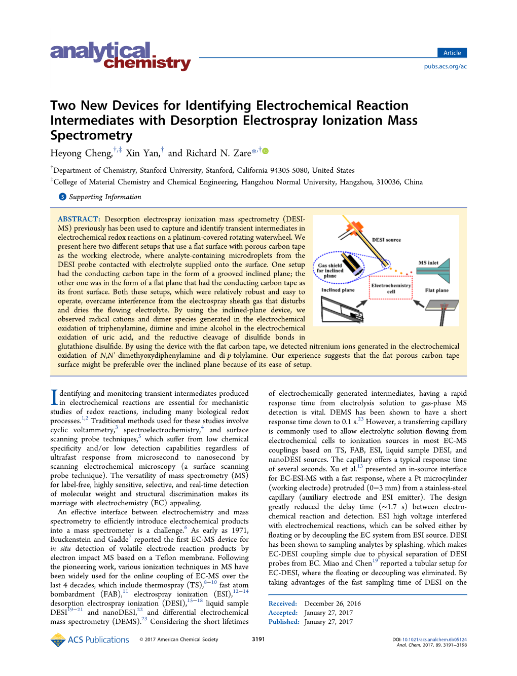 Two New Devices for Identifying Electrochemical Reaction