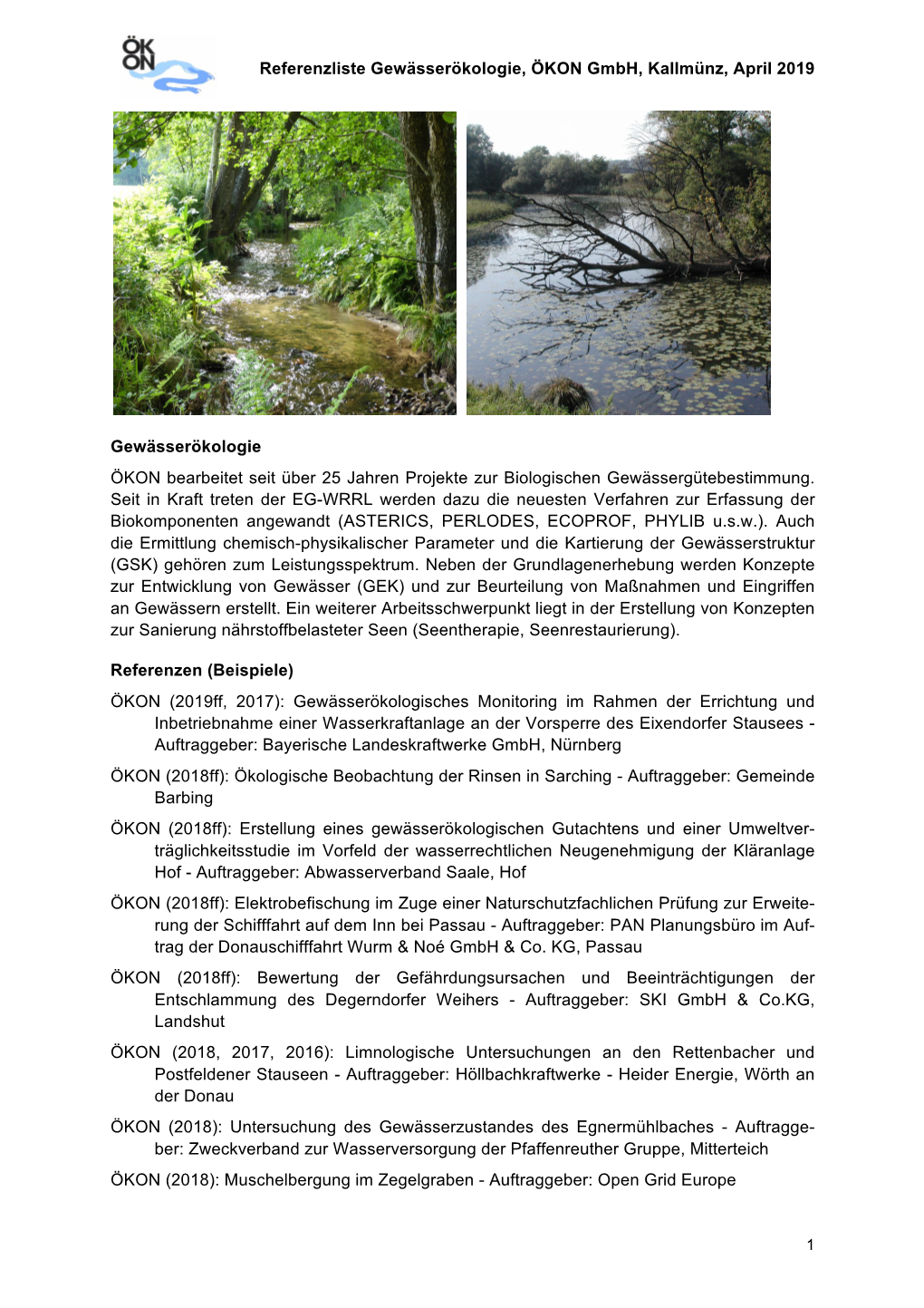 Referenzen Gewässerbiologie (PDF)