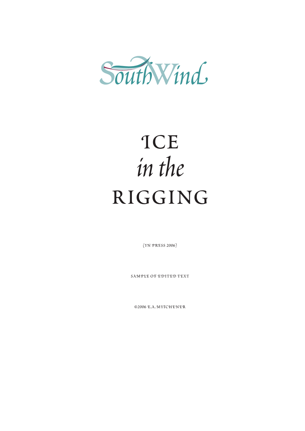 Ice in the Rigging