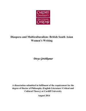 British South Asian Women's Writing Divya Girishkumar