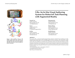 V.Ra: an In-Situ Visual Authoring System for Robot-Iot Task Planning with Augmented Reality