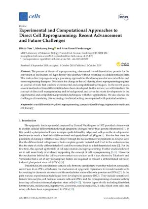 Experimental and Computational Approaches to Direct Cell Reprogramming: Recent Advancement and Future Challenges