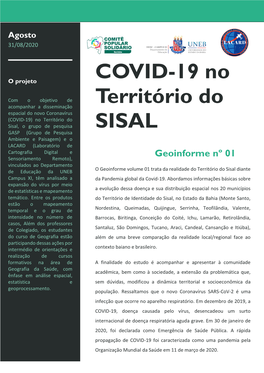 COVID-19 No Território Do Sisal, Entre Os Dias 01 a 15 De Agosto De 20201