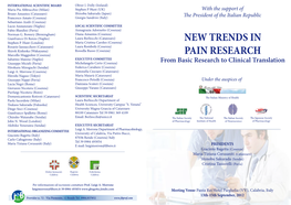 New Trends in Pain Research
