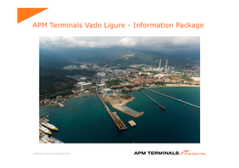 APM Terminals Vado Ligure - Information Package